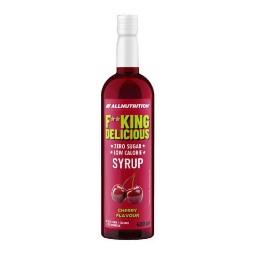 Miniaturka artykułu - Allnutrition Fitking Delicious Syrop Zero Wiśniowy, 420 ml