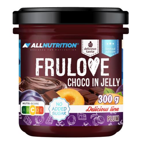 Miniaturka artykułu - Allnutrition Frulove Choco in Jelly Plum Śliwki z czekoladą w żelu, 300 g
