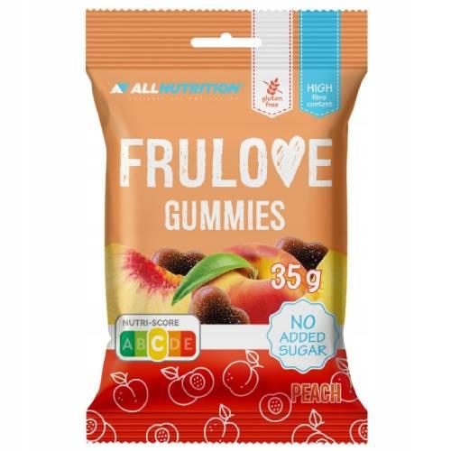 Miniaturka artykułu - Allnutrition Frulove Gummies Peach Żelki brzoskwiniowe bez cukru, 35 g