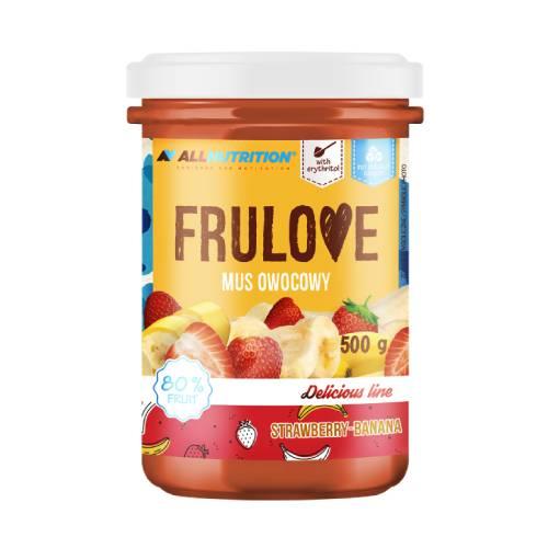 Miniaturka artykułu - Allnutrition Frulove Mus Owocowy truskawkowo - bananowy, 500 g	