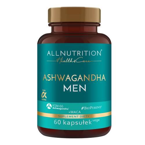 Miniaturka artykułu - ALLNUTRITION Health & Care Ashwagandha Men, 60 kapsułek