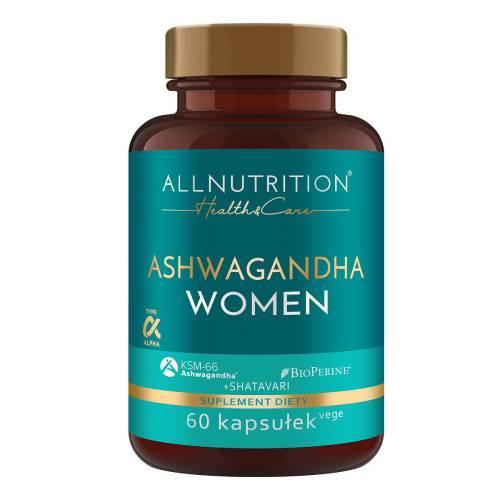 Miniaturka artykułu - ALLNUTRITION Health & Care Ashwagandha Women, 60 kapsułek