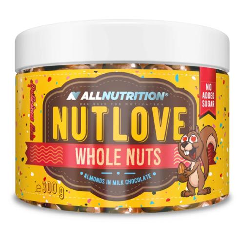 Zdjęcie produktu - ALLNUTRITION NutLove WholeNuts Migdały w mlecznej czekoladzie, 300g