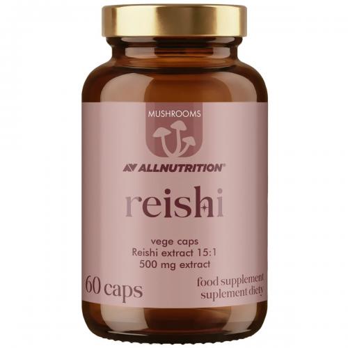 Miniaturka artykułu - Allnutrition Mushrooms Reishi, 60 kaps.