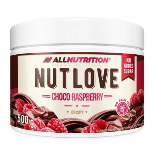 Miniaturka artykułu - Allnutrition Nutlove Choco Raspberry Crispy Krem czekoladowo-malinowy, 500 g