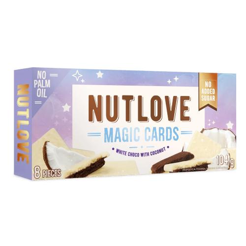 Miniaturka artykułu - ALLNUTRITION Nutlove Magic Cards Ciasteczka kakaowe z kremem kokosowym, 104g