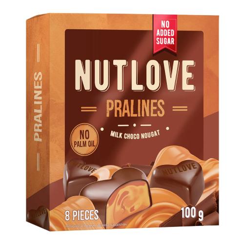 Miniaturka artykułu - ALLNUTRITION Nutlove Pralines Milk Choco Nougat Praliny czekoladowo-nugatowe, 100g