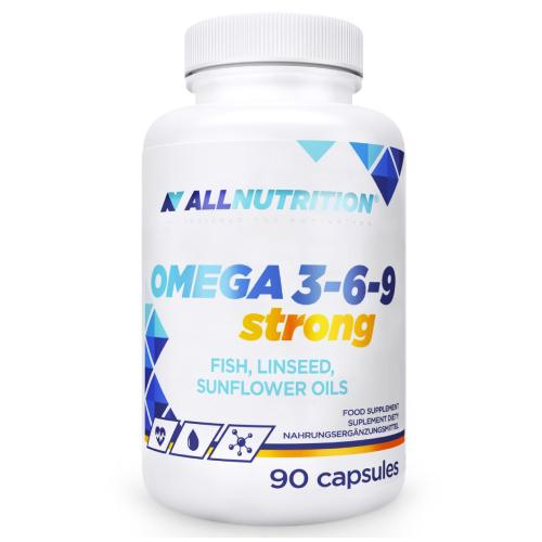 Miniaturka artykułu - ALLNUTRITION Omega 3-6-9 Strong, 90 kaps.