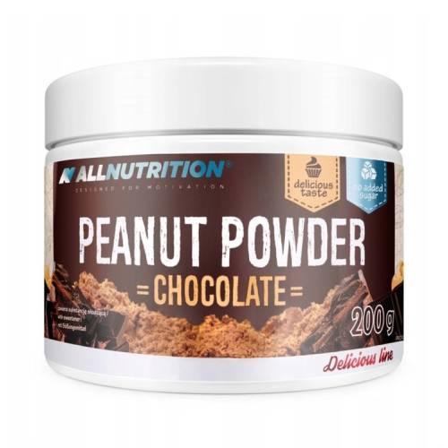 Miniaturka artykułu - ALLNUTRITION Peanut Powder Chocolate Odtłuszczone masło orzechowe w proszku, 200g