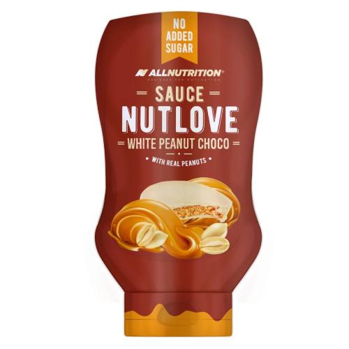 Miniaturka artykułu - ALLNUTRITION Sauce Nutlove White Peanut Choco Sos krem orzechowy-biała czekolada, 280g