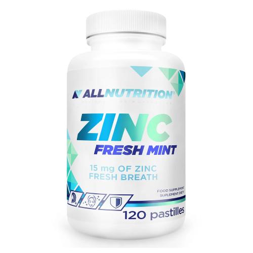 Miniaturka artykułu - ALLNUTRITION ZINC Fresh Mint, 120 pastylek do ssania