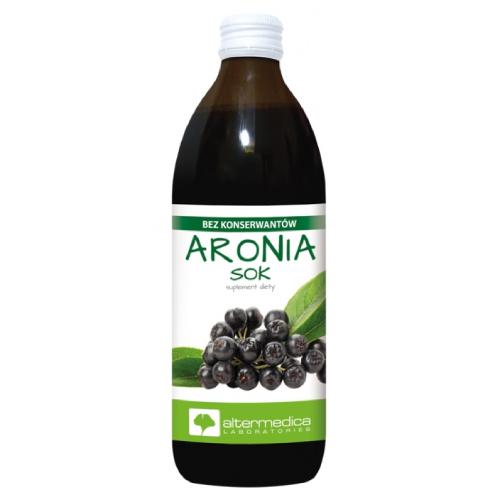 Miniaturka artykułu - Alter Medica Sok Aronia, 500 ml ZALANA ETYKIETA