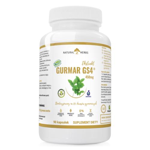 Miniaturka artykułu - Altopharma Ekstrakt Gurmar GS4 450 mg, 90 kaps.