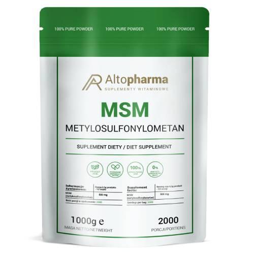 Miniaturka artykułu - ALTO PHARMA MSM Siarka Organiczna proszek, 1 kg.