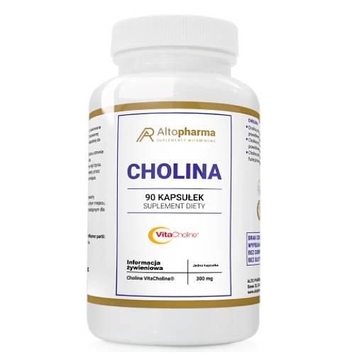 Miniaturka artykułu - ALTOPHARMA Cholina 300 mg, 90 kaps.