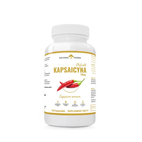 Miniaturka artykułu - ALTOPHARMA Kapsaicyna Forte 10mg + Prebiotyk, 120kaps.