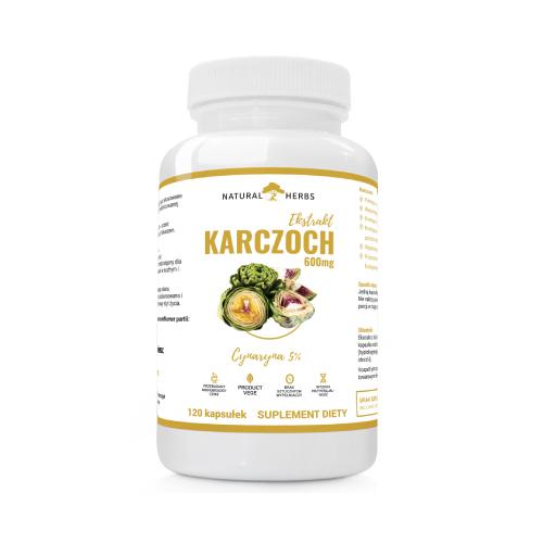 Miniaturka artykułu - ALTOPHARMA Karczoch Ekstrakt 600mg 5%, 120 kaps.