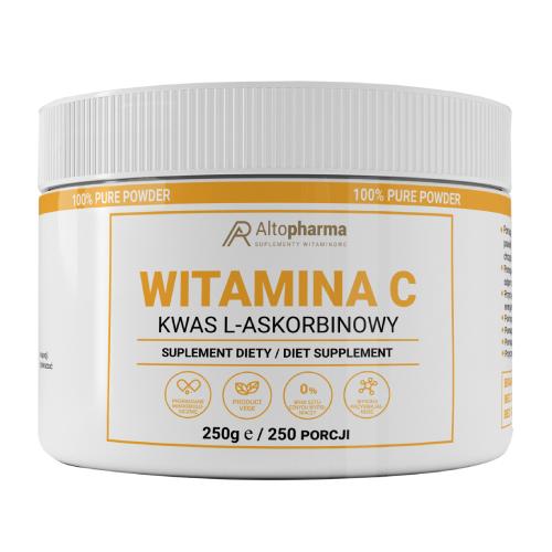 Miniaturka artykułu - ALTOPHARMA Witamina C 1000 mg Kwas L-Askorbinowy, 250 g