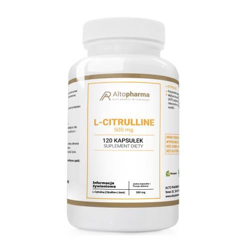 Miniaturka artykułu - Altopharma L-Citrulline 500 mg, 120 kaps.
