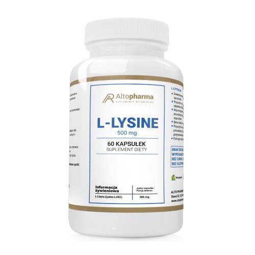 Miniaturka artykułu - Altopharma L-Lysine 500mg, 60 kaps.