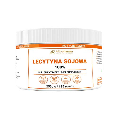 Miniaturka artykułu - ALTOPHARMA Lecytyna Sojowa 100% w proszku, 250g 