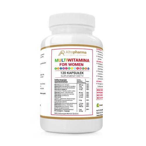 Miniaturka artykułu - ALTOPHARMA Multiwitamina dla kobiet, 120 kapsułek