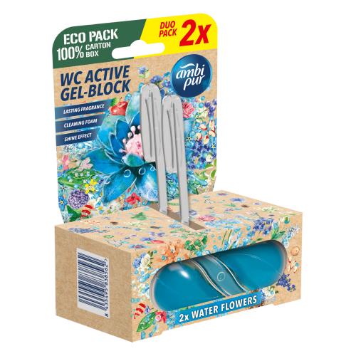 Miniaturka artykułu - AMBI PUR Zawieszka do WC Water Flowers, 2x45g