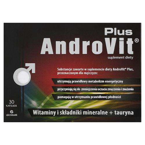 Miniaturka artykułu - Androvit Plus, 30 kaps. - suplement diety z witaminami i minerałami dla mężczyzn