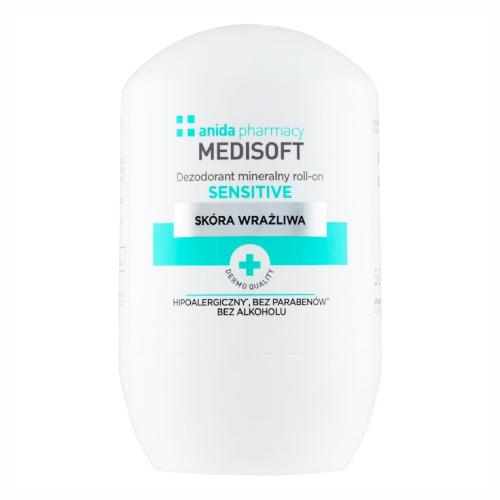 Miniaturka artykułu - Anida Medisoft Dezodorant mineralny roll-on, 50 ml 