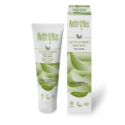 Miniaturka artykułu - Anthyllis Mleczko do ciała nawilżające z zieloną herbatą i organicznym masłem shea, 150 ml