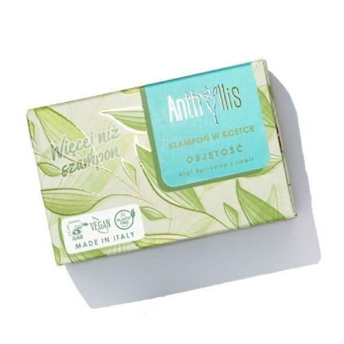 Miniaturka artykułu - ANTHYLLIS Szampon w kostce zwiększający objętość z ekstraktem z imbiru i spiruliny, 80g