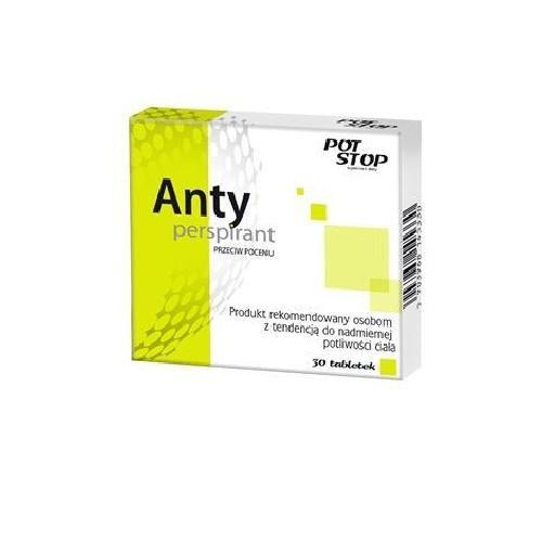 Miniaturka artykułu - Antyperspirant Potstop, 30 tabl.