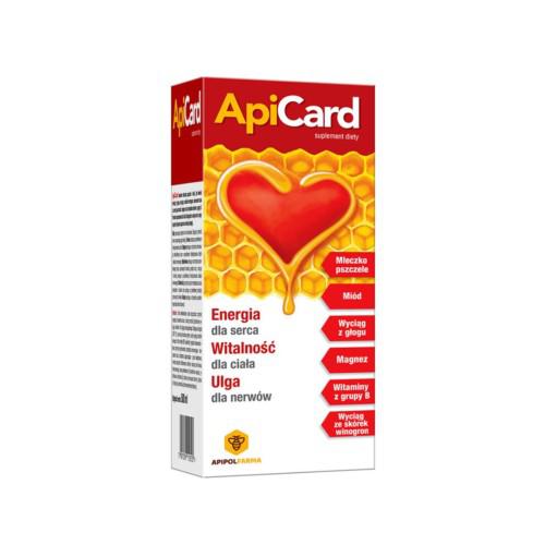 Miniaturka artykułu - ApiCard syrop - 500 ml USZKODZONE OPAKOWANIE