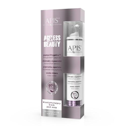 Miniaturka artykułu - APIS Ageless Beauty With Progeline Biostymulujący krem pod oczy z progeliną, 10ml