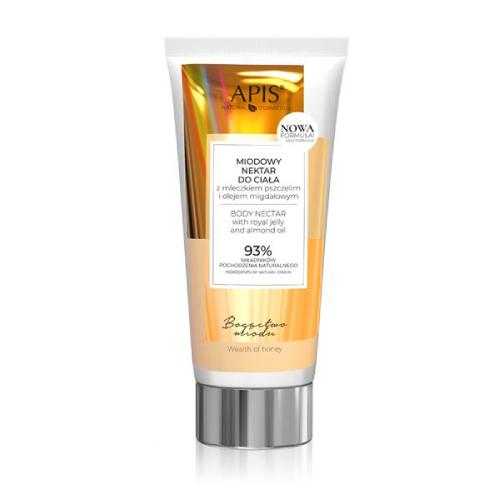 Miniaturka artykułu - APIS Bogactwo Miodu Miodowy nektar do ciała, 200ml