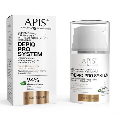 Miniaturka artykułu - Apis Depiq Pro System Depigmentująca kremo-maska na noc, 50 ml