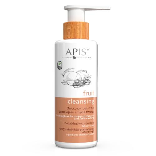 Miniaturka artykułu - APIS Fruit Cleansing Owocowy jogurt do demakijażu i mycia twarzy, 150ml