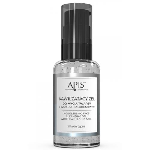 Miniaturka artykułu - APIS Nawilżający żel do mycia twarzy z kwasem hialuronowym, 50 ml