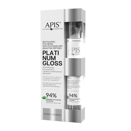 Miniaturka artykułu - APIS PLATINUM GLOSS Rewitalizujący krem pod oczy z platyną i bioaktywnymi peptydami, 10ml