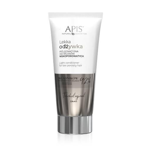 Miniaturka artykułu - APIS TRICHOLOGICAL CARE Lekka odżywka pielęgnacyjna do włos&oacute;w niskoporowatych, 200 ml