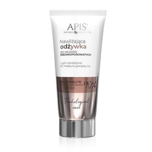 Miniaturka artykułu - APIS TRICHOLOGICAL CARE Nawilżająca odżywka do włos&oacute;w średnioporowatych, 200 ml
