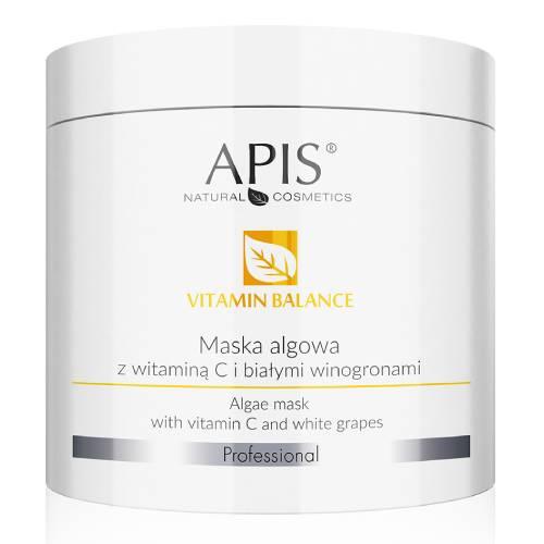 Miniaturka artykułu - APIS VITAMIN BALANCE maska algowa z witaminą C i białymi winogronami, 200 g