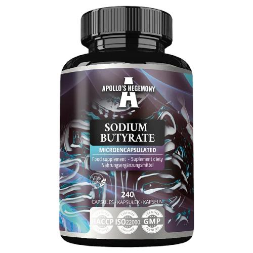 Miniaturka artykułu - Apollo's Hegemony Sodium Butyrate maślan sodu, 240 kaps.