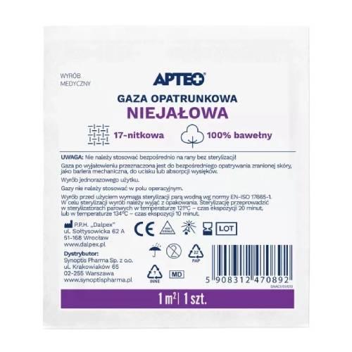 Miniaturka artykułu - APTEO Gaza niejałowa 1 m2 , 1 sztuka