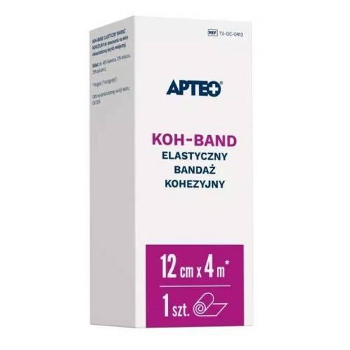 Miniaturka artykułu - Apteo Koh-Band Elastyczny bandaż kohezyjny 12 cm x 4 m, 1 szt.