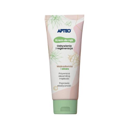 Miniaturka artykułu - Apteo Krem do rąk Odżywienie i Regeneracja Makadamia i Aloes, 75 ml