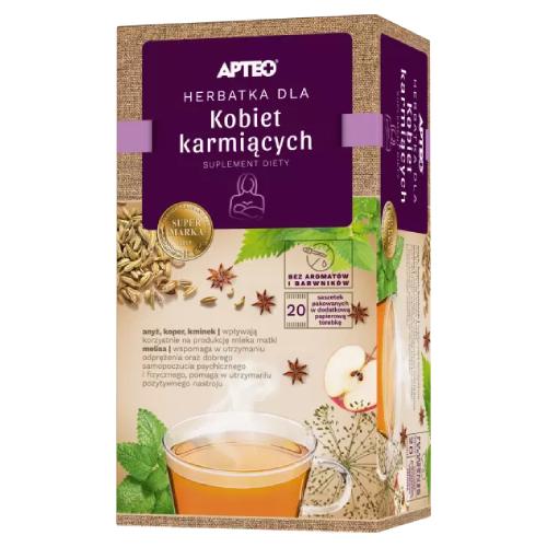 Miniaturka artykułu - APTEO NATURA Herbatka dla kobiet karmiących, 20 saszetek