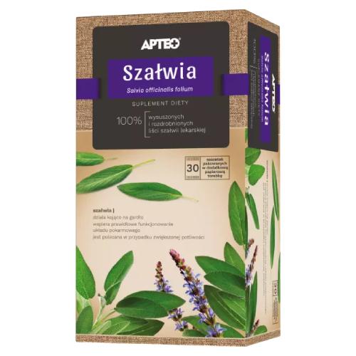 Miniaturka artykułu - APTEO NATURA Szałwia, 30 saszetek