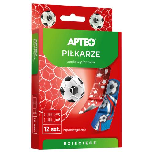 Miniaturka artykułu - APTEO Plastry dla dzieci - piłkarze, 12 sztuk