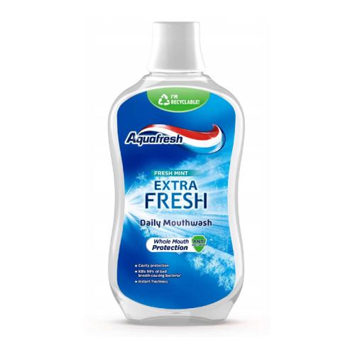 Miniaturka artykułu - Aquafresh Extra Fresh Mint Płyn do płukania jamy ustnej, 500ml